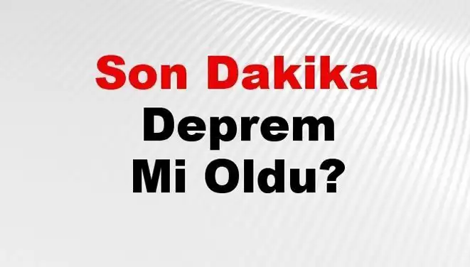 Malatya'da Son Dakika Deprem! Tüm Detaylar Burada