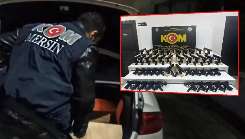 Mersin’de Otomobil Değil, Büyük Bir Silah Deposu Ele Geçirildi