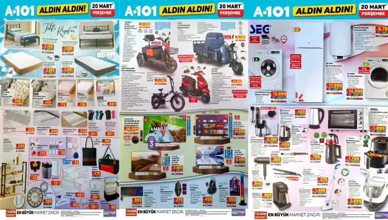 A101 Aktüel Kataloğu ile 20 Mart’ta Neler Almalı? Airfryer ve Daha Fazlası!