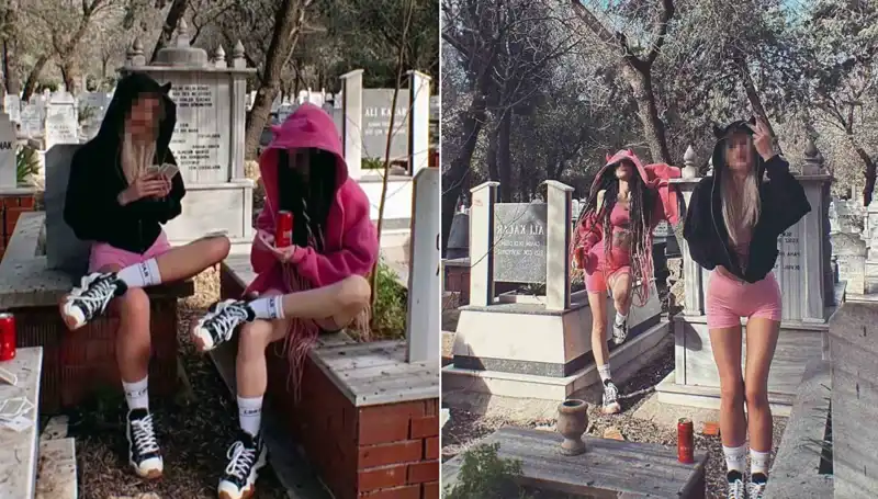 Mezarlıkta Şok Eden Paylaşım: Sosyal Medya Tepkisi Büyüyor!