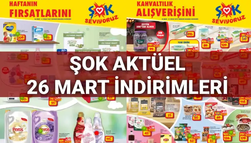 ŞOK Aktüel Kataloğu 26 Mart: Irkıra, Piknik Masası ve Buzdolabı İndirimleri Sizi Bekliyor!