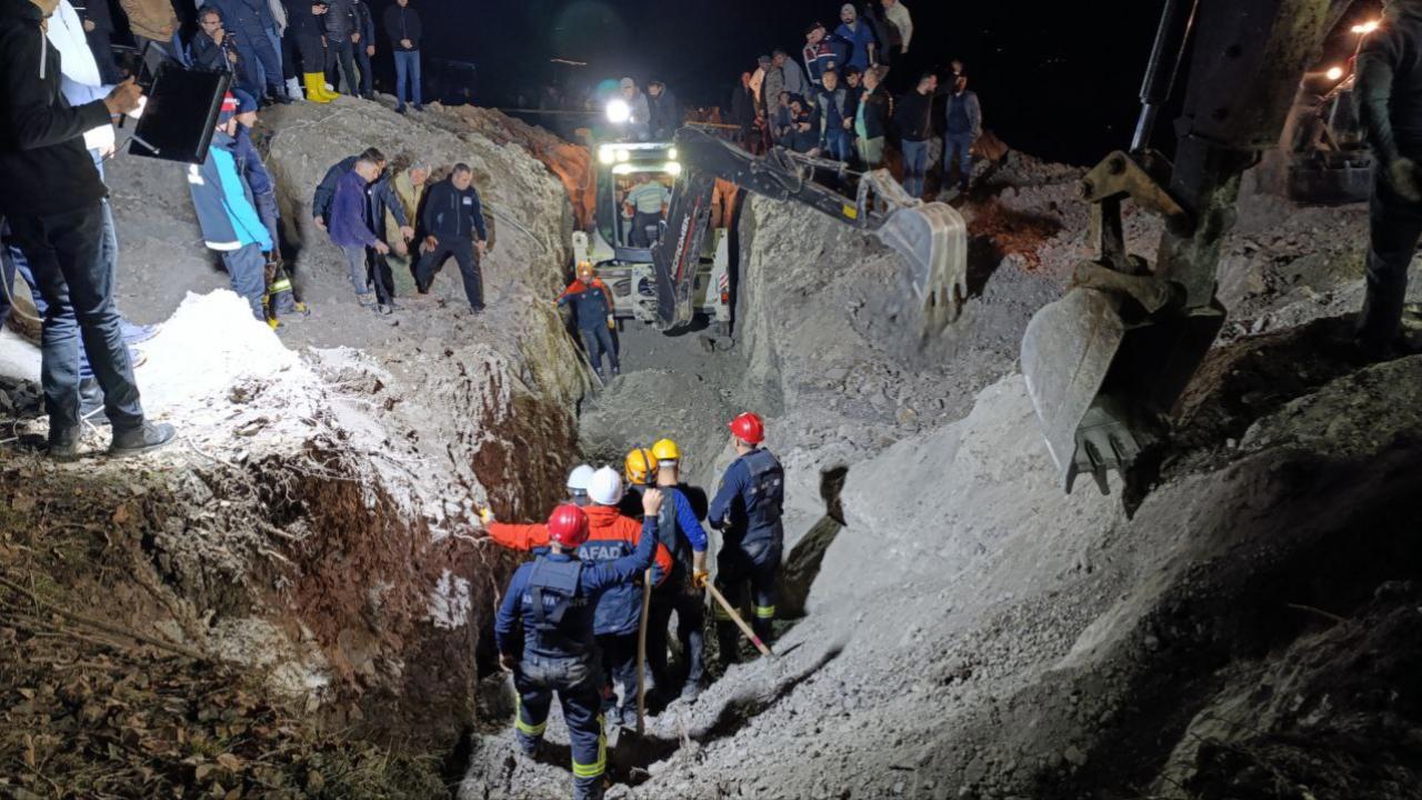 Amasya'da meydana gelen göçük sonucu 2 işçi hayatını kaybetti
